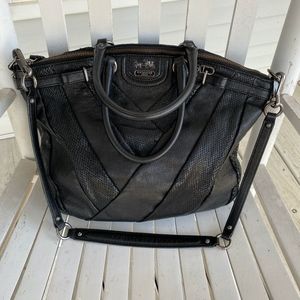 Coach Madison Diagonal Pleated Lindsey Satchel